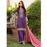 BS Printed Lawn Collection 3 Piece Un-Stitched Suit - 1 - test-store-for-chase-value