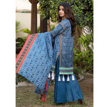 BS Printed Lawn Collection 3 Piece Un-Stitched Suit - 3 - test-store-for-chase-value