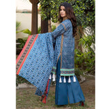 BS Printed Lawn Collection 3 Piece Un-Stitched Suit - 3 - test-store-for-chase-value