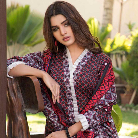 BS Printed Lawn Collection 3 Piece Un-Stitched Suit - 5 - test-store-for-chase-value