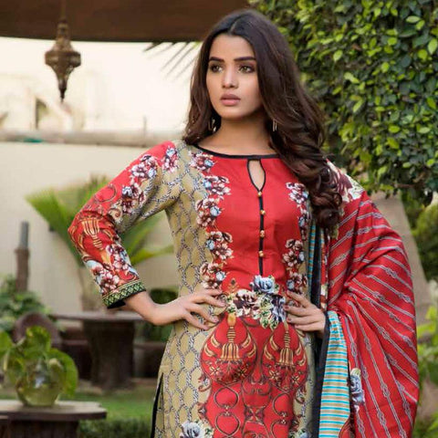BS Printed Lawn Collection 3 Piece Un-Stitched Suit - 11 - test-store-for-chase-value