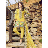 Afreen Embroidered Lawn 3 Piece Un-Stitched Suit - AY-110 - test-store-for-chase-value