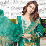 Afreen Embroidered Lawn 3 Piece Un-Stitched Suit - AY-125 - test-store-for-chase-value