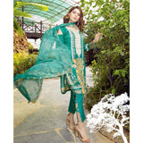 Afreen Embroidered Lawn 3 Piece Un-Stitched Suit - AY-125 - test-store-for-chase-value