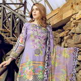 Afreen Embroidered Lawn 3 Piece Un-Stitched Suit - DA-109 - test-store-for-chase-value