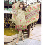 Afreen Embroidered Lawn 3 Piece Un-Stitched Suit - EKR-122 B - test-store-for-chase-value