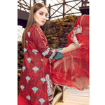 Afreen Embroidered Lawn 3 Piece Un-Stitched Suit - EKR-126 - test-store-for-chase-value