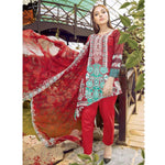 Afreen Embroidered Lawn 3 Piece Un-Stitched Suit - EKR-126 - test-store-for-chase-value