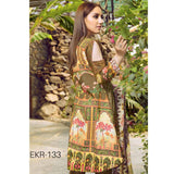 Afreen Embroidered Lawn 3 Piece Un-Stitched Suit - EKR-133 - test-store-for-chase-value