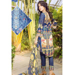 Afreen Embroidered Lawn 3 Piece Un-Stitched Suit - F-134 - test-store-for-chase-value