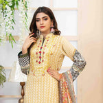 Amna Sohail Pure Decadence Embroidered Lawn 3 Piece Un-Stitched Suit - 4549 B - test-store-for-chase-value