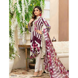 Amna Sohail Pure Decadence Embroidered Lawn 3 Piece Un-Stitched Suit - 4550 B - test-store-for-chase-value