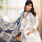 Amna Sohail Pure Decadence Embroidered Lawn 3 Piece Un-Stitched Suit - 4551 A - test-store-for-chase-value