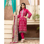 Amna Sohail Pure Decadence Embroidered Lawn 3 Piece Un-Stitched Suit - 4552 A - test-store-for-chase-value