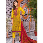 Mughal Bagh Embroidered Lawn 3 Piece Un-Stitched Suit - AY-172 B - test-store-for-chase-value