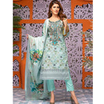 Mughal Bagh Embroidered Lawn 3 Piece Un-Stitched Suit - AY-173 A - test-store-for-chase-value