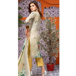 Mughal Bagh Embroidered Lawn 3 Piece Un-Stitched Suit - AY-173 B - test-store-for-chase-value