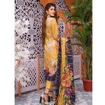 Mughal Bagh Embroidered Lawn 3 Piece Un-Stitched Suit - DA-171 A - test-store-for-chase-value