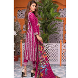 Mughal Bagh Embroidered Lawn 3 Piece Un-Stitched Suit - EKR-177 A - test-store-for-chase-value
