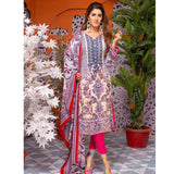 Mughal Bagh Embroidered Lawn 3 Piece Un-Stitched Suit - EKR-178 A - test-store-for-chase-value