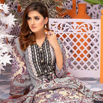 Mughal Bagh Embroidered Lawn 3 Piece Un-Stitched Suit - EKR-178 B - test-store-for-chase-value