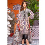 Mughal Bagh Embroidered Lawn 3 Piece Un-Stitched Suit - EKR-178 B - test-store-for-chase-value