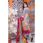 Mughal Bagh Embroidered Lawn 3 Piece Un-Stitched Suit - EKR-171 B - test-store-for-chase-value