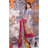 Mughal Bagh Embroidered Lawn 3 Piece Un-Stitched Suit - EKR-171 B - test-store-for-chase-value