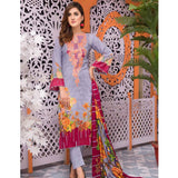 Mughal Bagh Embroidered Lawn 3 Piece Un-Stitched Suit - EKR-171 B - test-store-for-chase-value