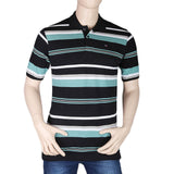 Men's Half Sleeves Polo T-Shirt - Black - test-store-for-chase-value