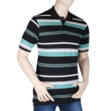 Men's Half Sleeves Polo T-Shirt - Black - test-store-for-chase-value