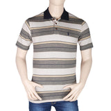 Men's Half Sleeves Polo T-Shirt - Beige - test-store-for-chase-value