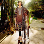 InTo Eternity Embroidered Lawn 3 Piece Un-Stitched Suit - 4570 - test-store-for-chase-value