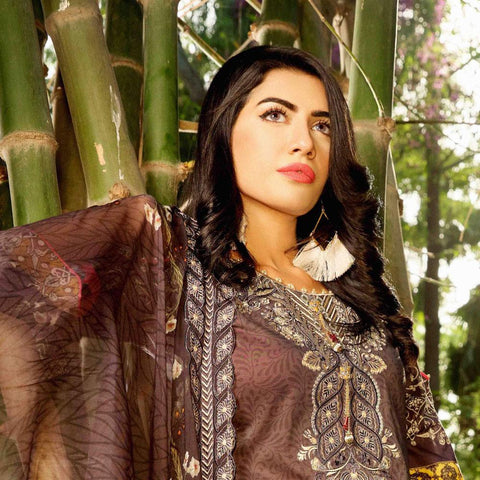 InTo Eternity Embroidered Lawn 3 Piece Un-Stitched Suit - 4570 - test-store-for-chase-value