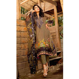 InTo Eternity Embroidered Lawn 3 Piece Un-Stitched Suit - 4576 - test-store-for-chase-value