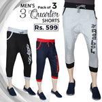 Men's 3 Qtr Shorts Pack Of 3 - Multi - test-store-for-chase-value