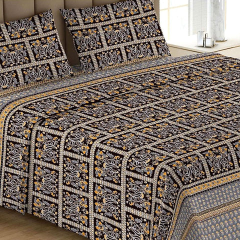 Printed Double Bed Sheet - Multi - test-store-for-chase-value
