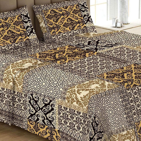 Printed Double Bed Sheet - Multi - test-store-for-chase-value