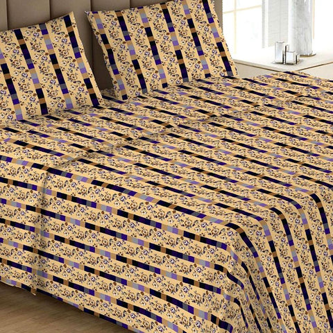Printed Double Bed Sheet - Multi - test-store-for-chase-value