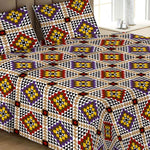 Printed Double Bed Sheet - Multi - test-store-for-chase-value