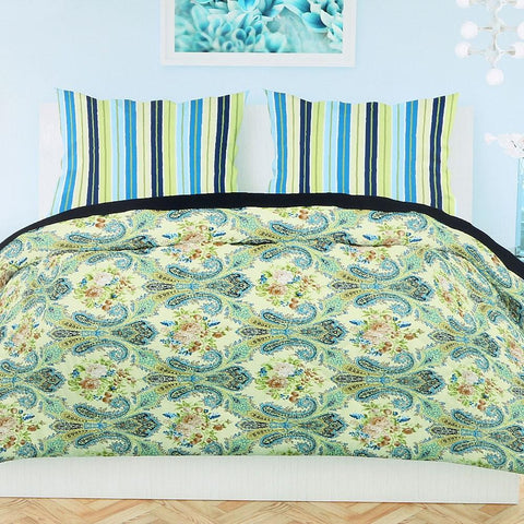 Printed King Size Percale Finish Bed Sheet Set 3 pcs - test-store-for-chase-value