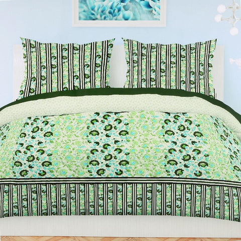Printed King Size Percale Finish Bed Sheet Set 3 pcs - test-store-for-chase-value