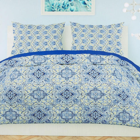 Printed King Size Percale Finish Bed Sheet Set 3 pcs - test-store-for-chase-value