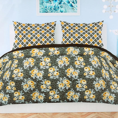 Printed King Size Percale Finish Bed Sheet Set 3 pcs - test-store-for-chase-value