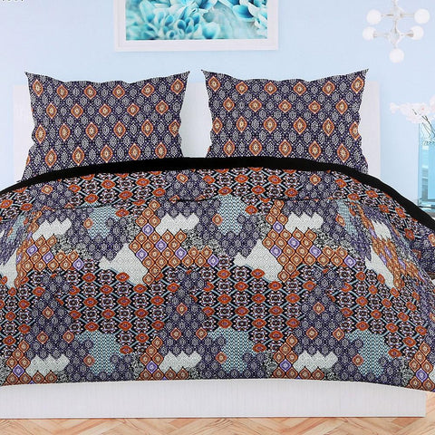 Printed King Size Percale Finish Bed Sheet Set 3 pcs - test-store-for-chase-value