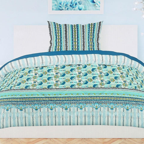 Printed Percale Finish Single Bed Sheet Set 2 pcs - test-store-for-chase-value
