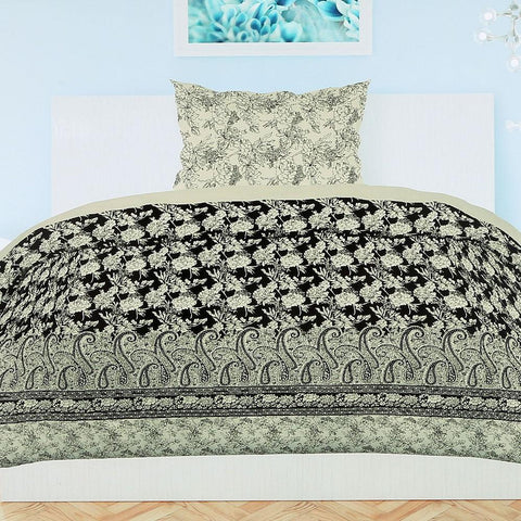 Printed Percale Finish Single Bed Sheet Set 2 pcs - test-store-for-chase-value