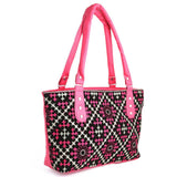 Women's Embroidery Handbag - Pink - test-store-for-chase-value