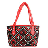 Women's Embroidery Handbag - Red - test-store-for-chase-value