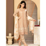 Poshak Embroidered Lawn 3 Piece Un-Stitched Suit - 32 B - test-store-for-chase-value
